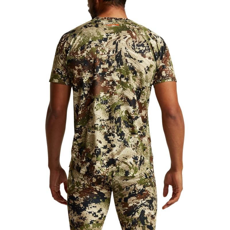 SITKA Core Lightweight Crew SS â€“ Menâ€™s Quick-Dry, Breathable Short Sleeve Baselayer Shirt with PolygieneÂ® Odor Control for All-Season Comfort, Subalpine, Medium - Image 4